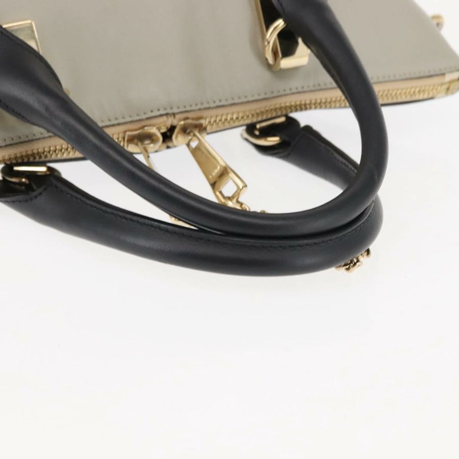 【日本直送】Chloe Bailey 手提包 皮革 兩用 黑色 米色 金色 正品 am9201-7