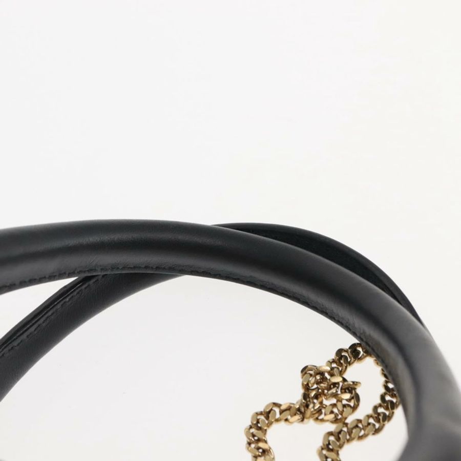 【日本直送】Chloe Bailey 手提包 皮革 兩用 黑色 米色 金色 正品 am9201-13