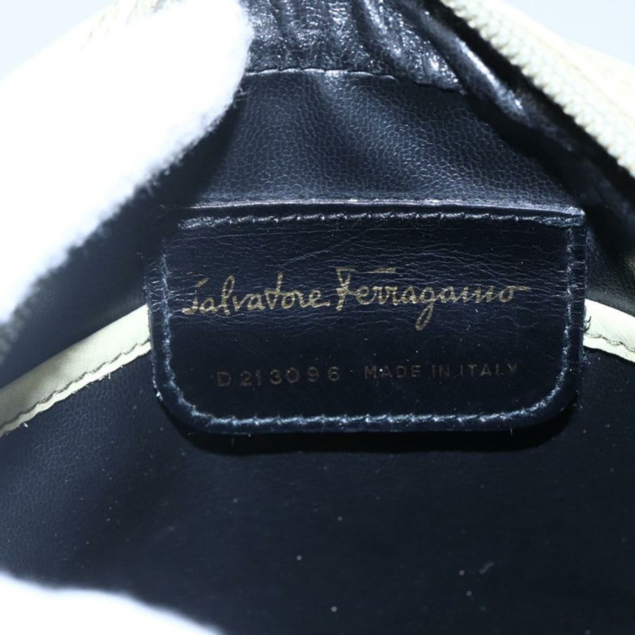 【日本直送】Salvatore Ferragamo 肩背包 絨面革 綠色 金色 正品 BA6587-11