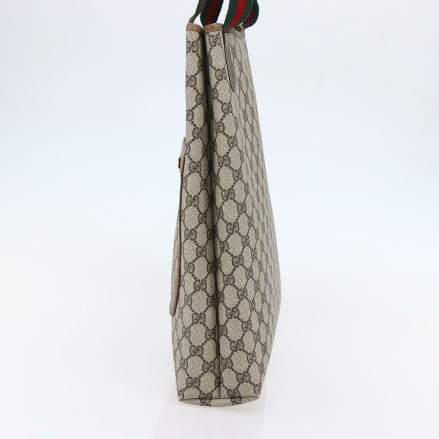 【日本直送】GUCCI GG Supreme Web Sherry Line 手提包 PVC 米色 37 02 2140 正品 ep11172-3