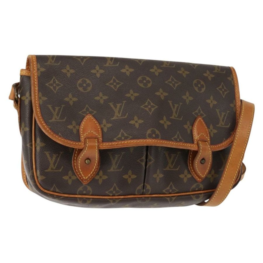 【日本直送】路易威登 Monogram Gibeciere MM 肩背包 M42247 LV Auth ep11068-0