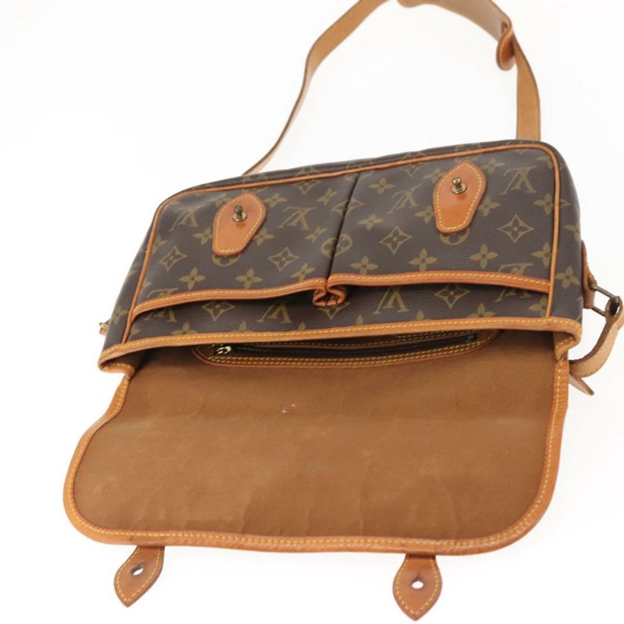 【日本直送】路易威登 Monogram Gibeciere MM 肩背包 M42247 LV Auth ep11068-18