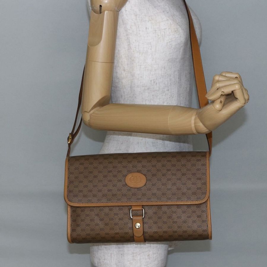 【日本直送】GUCCI Micro GG Supreme 單肩包 PVC 米色 金色 001 115 2681 正品 BA6741-20