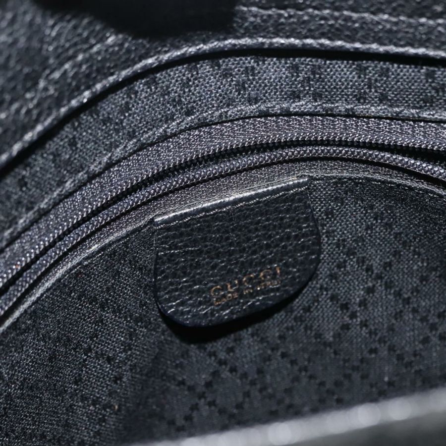 【日本直送】GUCCI 竹節手提包 麂皮 兩用 黑色 正品 BA6753-19