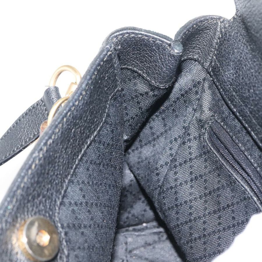 【日本直送】GUCCI 竹節手提包 麂皮 兩用 黑色 正品 BA6753-21