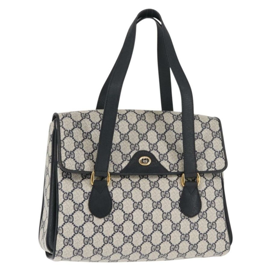【日本直送】GUCCI GG Supreme 手提包 PVC 皮革 海軍藍 正品 BA6754-0