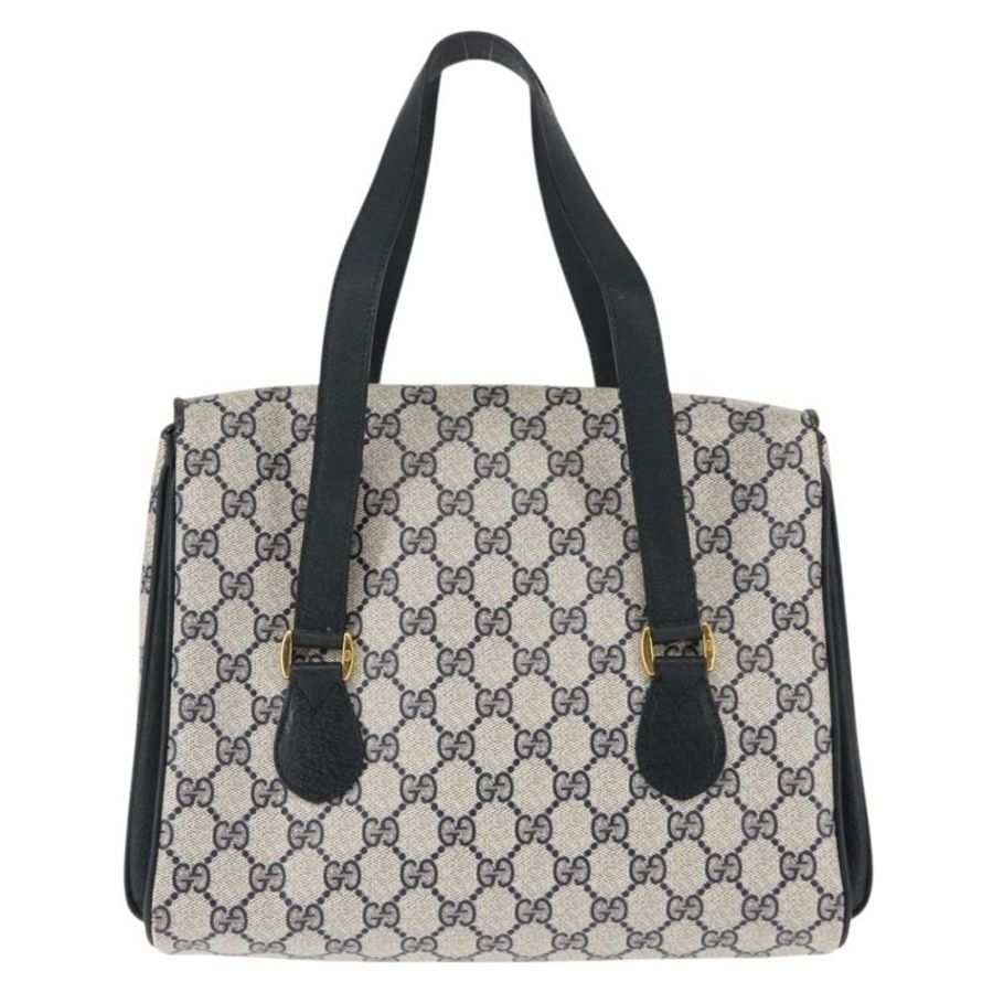 【日本直送】GUCCI GG Supreme 手提包 PVC 皮革 海軍藍 正品 BA6754-1
