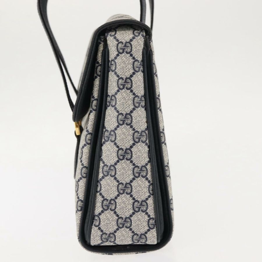 【日本直送】GUCCI GG Supreme 手提包 PVC 皮革 海軍藍 正品 BA6754-2