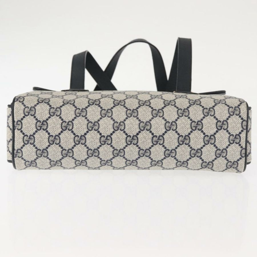 【日本直送】GUCCI GG Supreme 手提包 PVC 皮革 海軍藍 正品 BA6754-4
