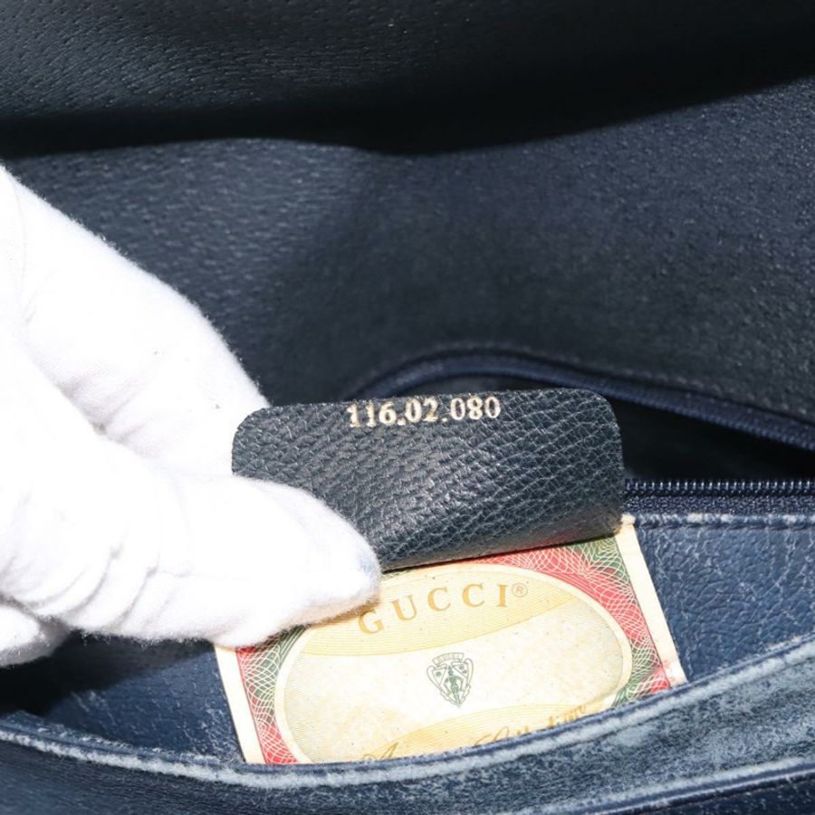【日本直送】GUCCI GG Supreme 手提包 PVC 皮革 海軍藍 正品 BA6754-11