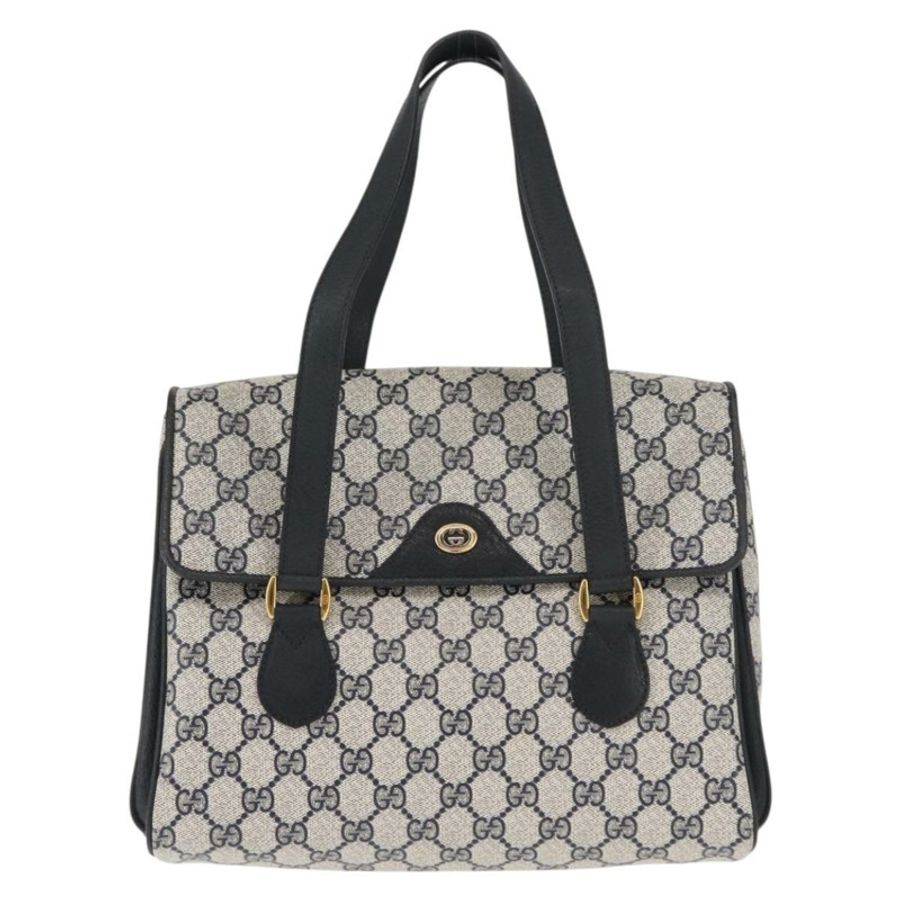【日本直送】GUCCI GG Supreme 手提包 PVC 皮革 海軍藍 正品 BA6754-12