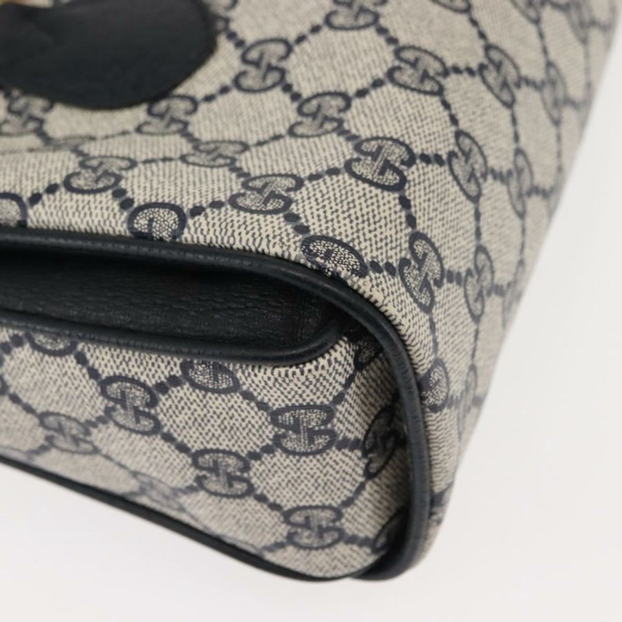 【日本直送】GUCCI GG Supreme 手提包 PVC 皮革 海軍藍 正品 BA6754-14