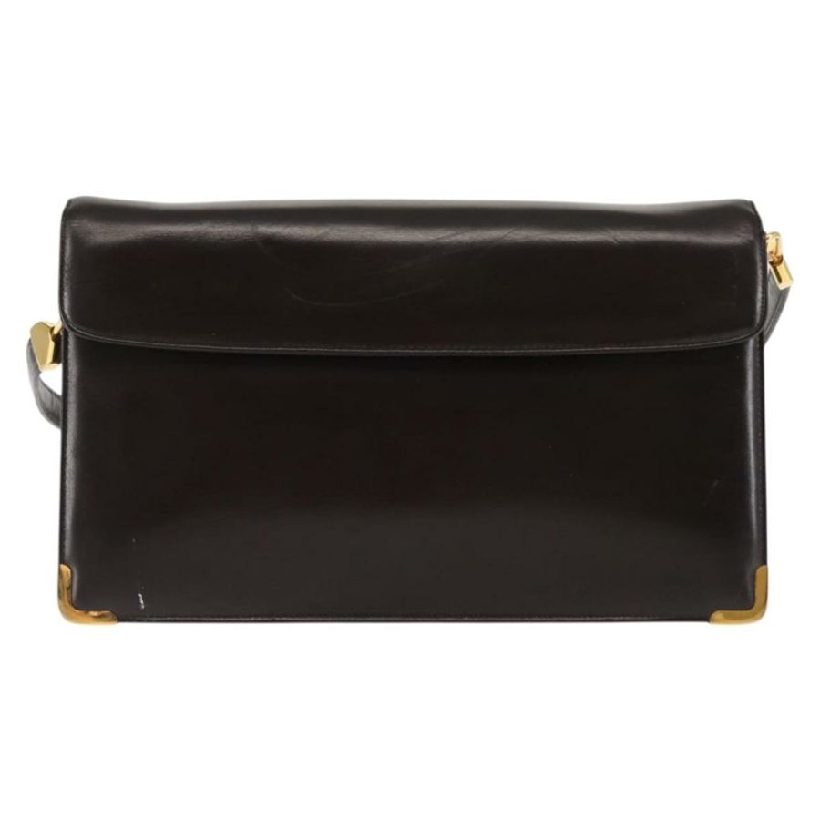 【日本直送】Christian Dior 棕色真皮單肩包 正品 BA6824-1