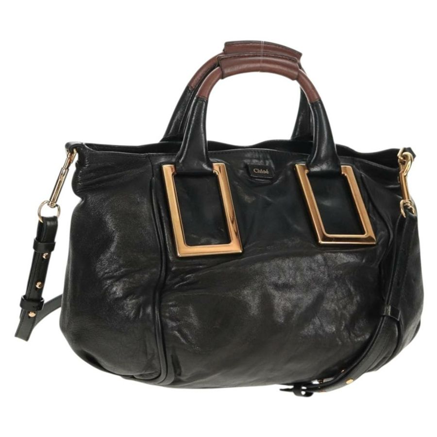 【日本直送】Chloe Etel 手提包 皮革 2way 黑色 正品 BA6838-0