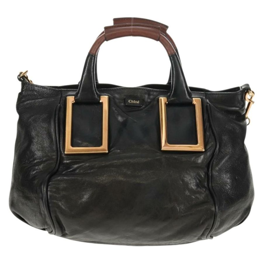 【日本直送】Chloe Etel 手提包 皮革 2way 黑色 正品 BA6838-12