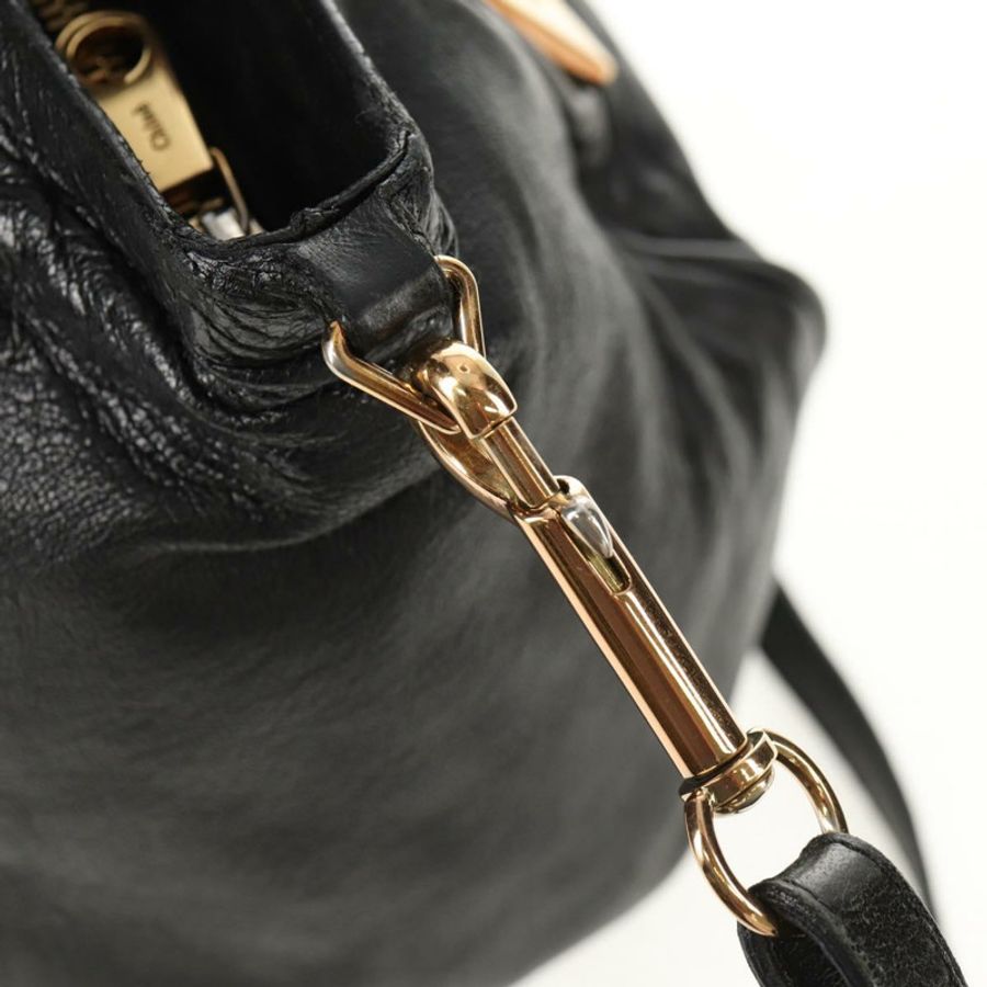【日本直送】Chloe Etel 手提包 皮革 2way 黑色 正品 BA6838-20