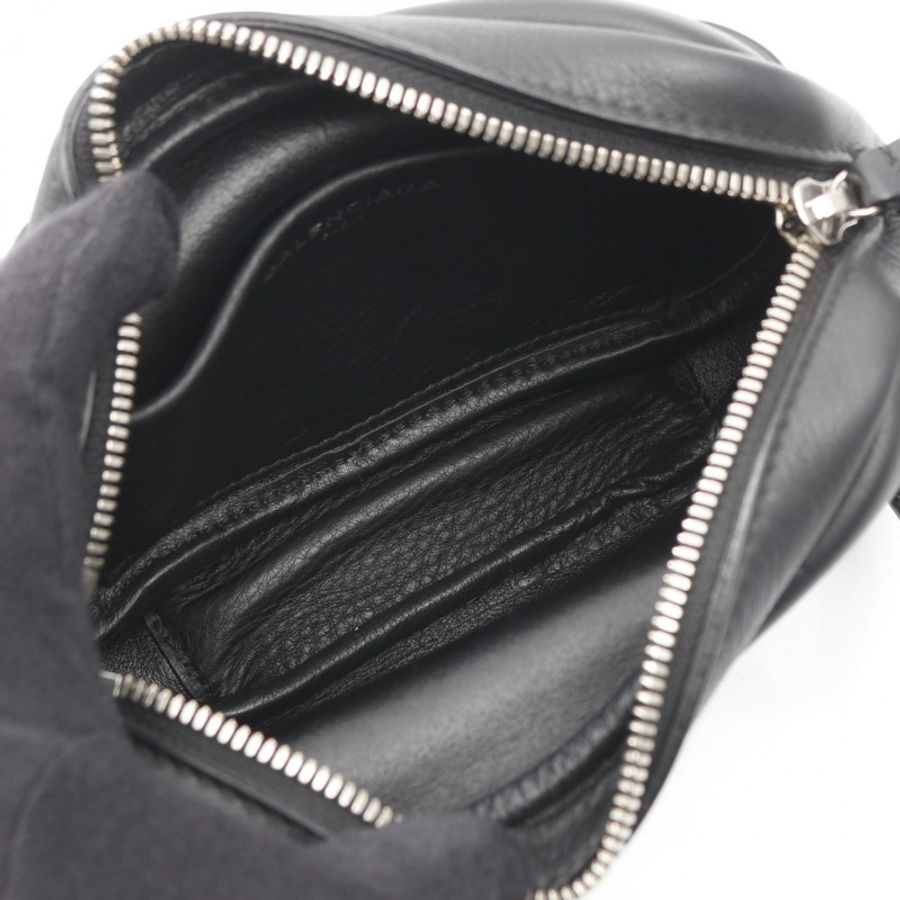 巴黎世家 (BALENCIAGA) EVERYDAY CAMERA XS 肩背包 489809 黑色皮革 二手 女士-2