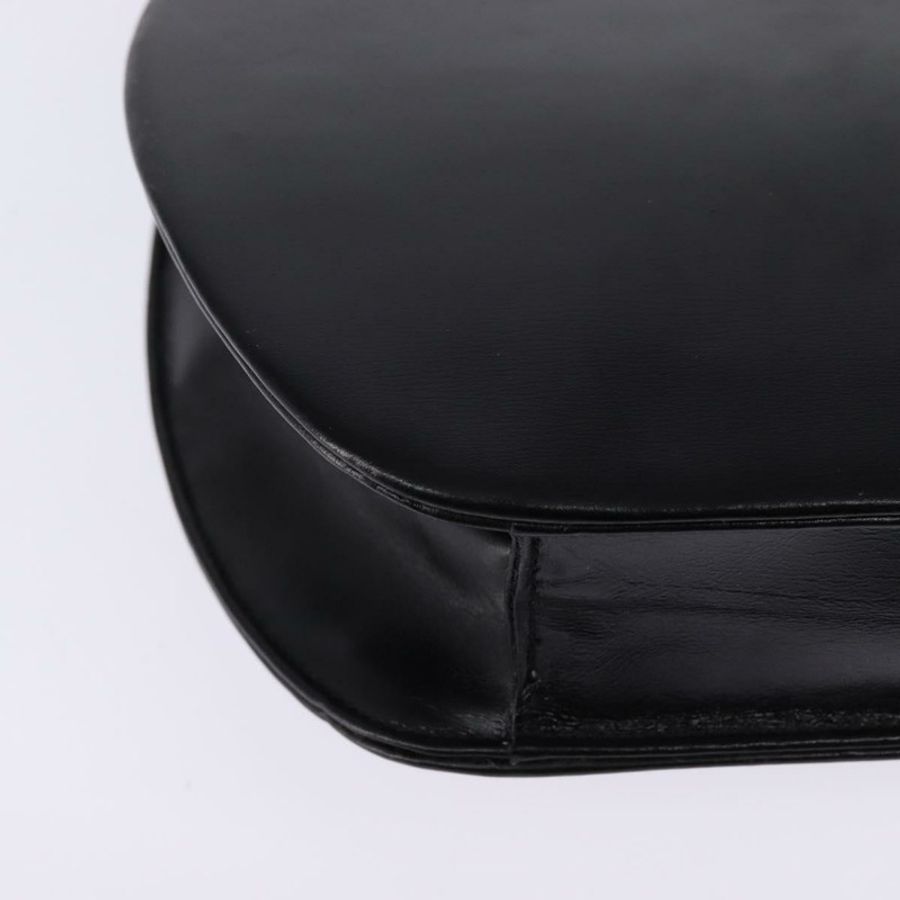 【日本直送】Christian Dior 黑色金色皮革肩背包，正品編號 146644-14