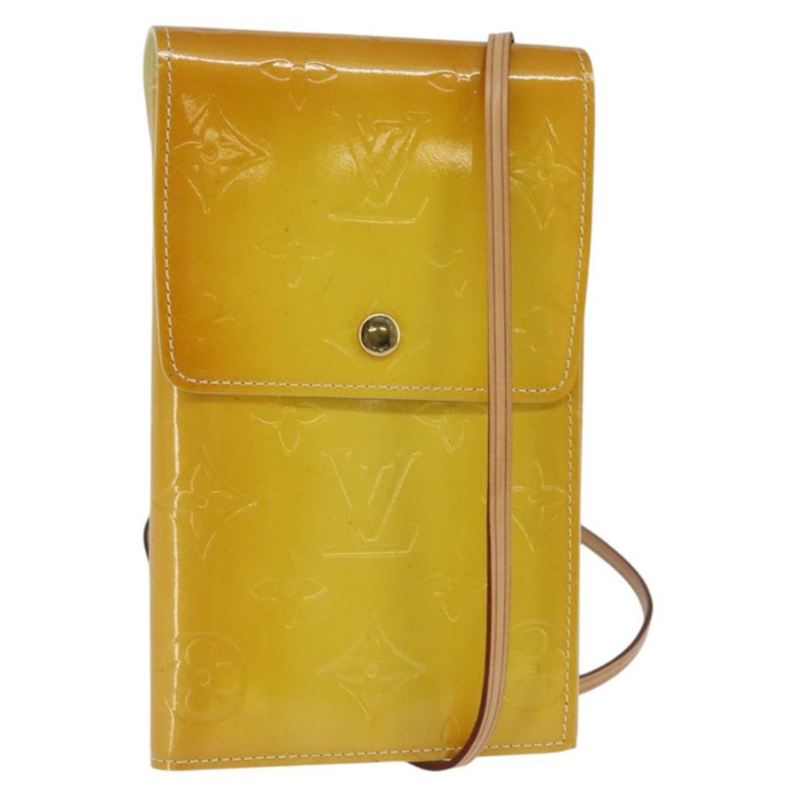 【日本直送】路易威登 Monogram Vernis Walker 錢包 亮黃色 M91074 LV Auth ep10966-0