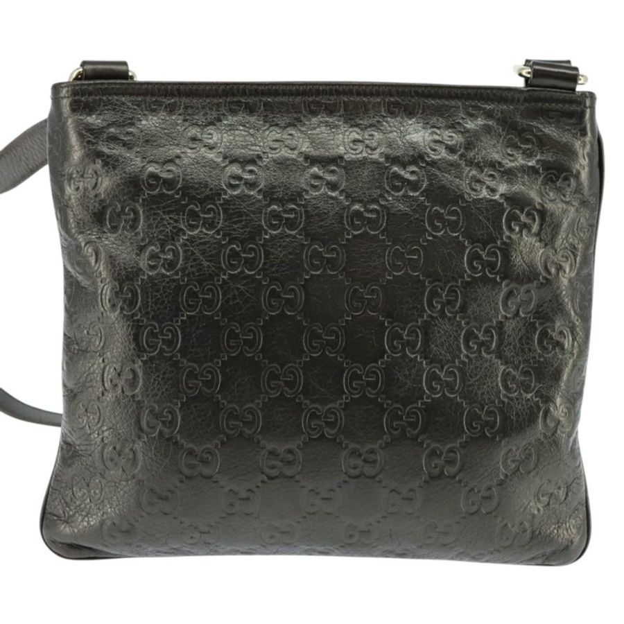 【日本直送】GUCCI Guccissima GG帆布單肩包 皮革 灰色 金色 201538 正品 147723-1