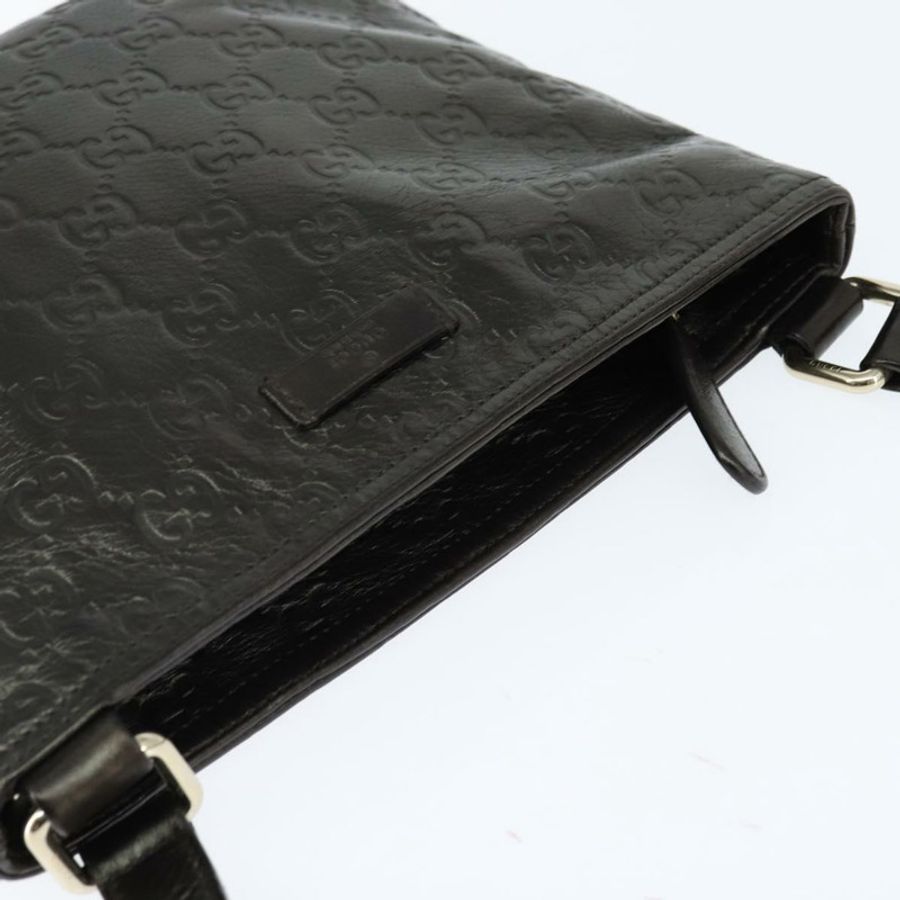 【日本直送】GUCCI Guccissima GG帆布單肩包 皮革 灰色 金色 201538 正品 147723-5