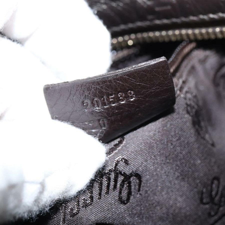 【日本直送】GUCCI Guccissima GG帆布單肩包 皮革 灰色 金色 201538 正品 147723-11