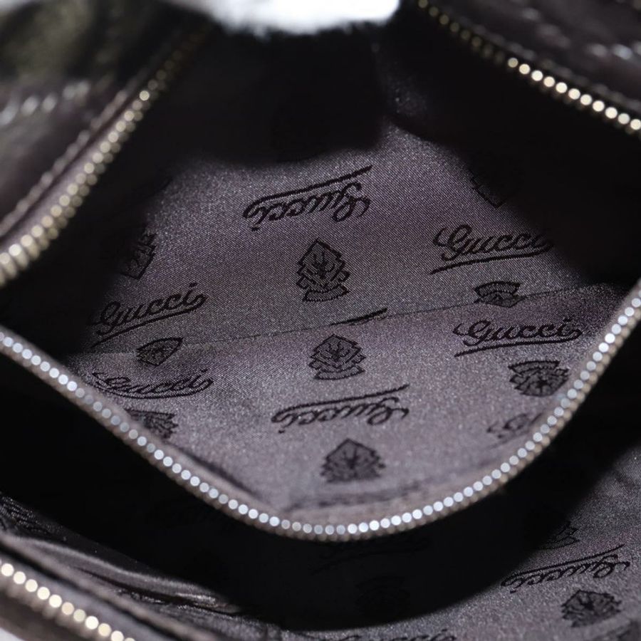 【日本直送】GUCCI Guccissima GG帆布單肩包 皮革 灰色 金色 201538 正品 147723-19