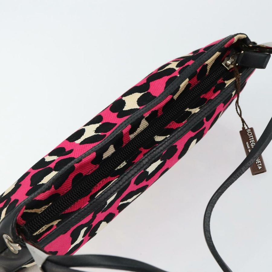 【日本直送】BOTTEGA VENETA 單肩帆布包 銀粉紅 正品 147659-5