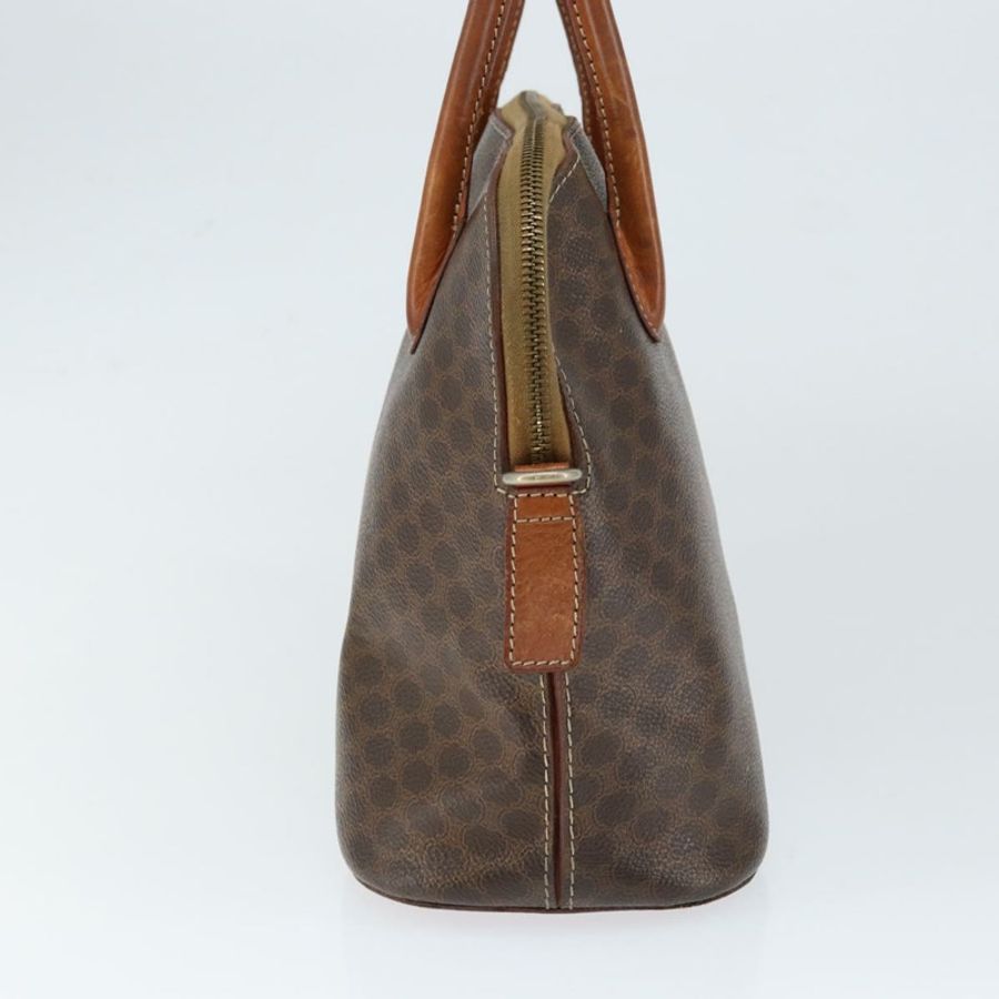 【日本直送】CELINE Macadam帆布手提包 PVC皮革 棕色 金色 正品 146916-3
