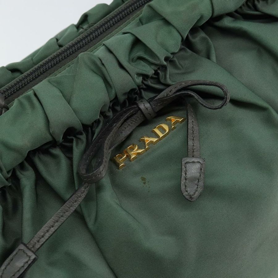 【日本直送】PRADA 尼龍綠金色手提包 正品 146925-16