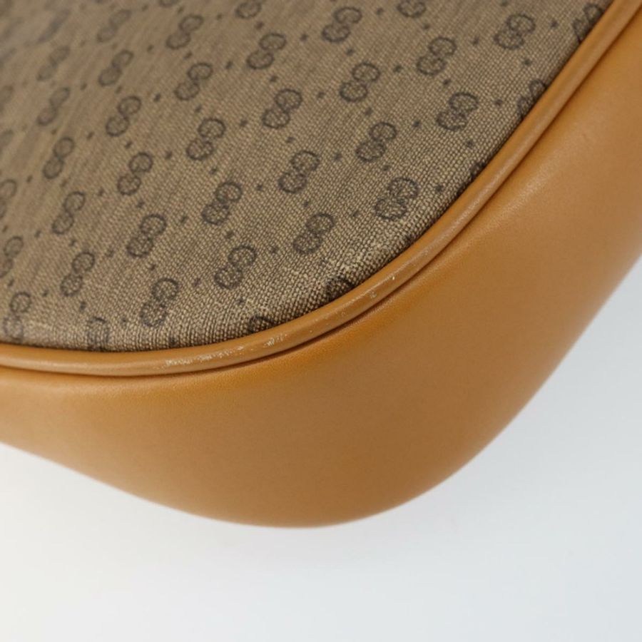 【日本直送】GUCCI Micro GG Supreme 手提包 PVC 皮革 棕色 金色 007 084 0094 正品 BA7247-15