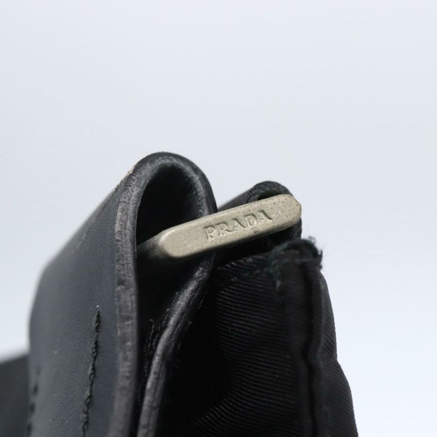【日本直送】PRADA 單肩包 尼龍 黑色 銀色 正品 148790-8