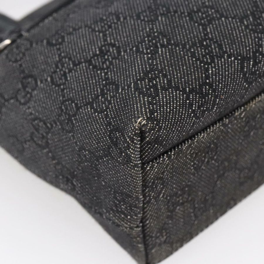 【日本直送】GUCCI GG帆布手提包 暢貨 黑色 銀色 105651 正品 148837-13