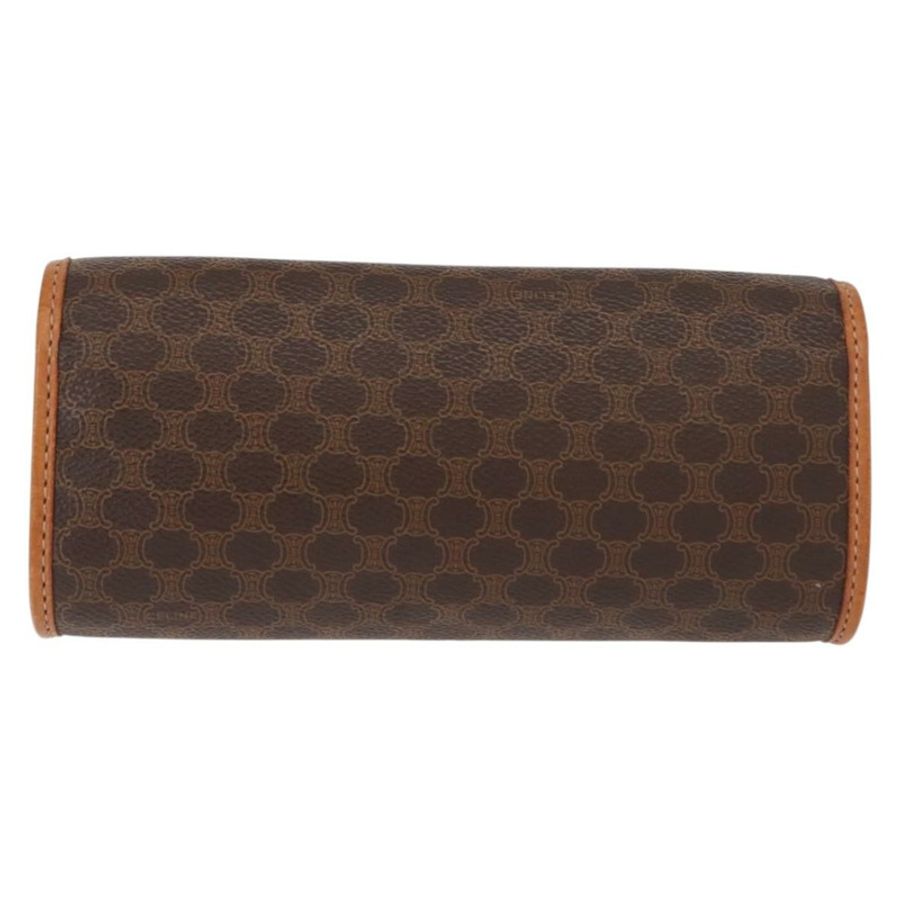 【日本直送】CELINE Macadam帆布手拿包 PVC皮革 棕色 正品 148953-1