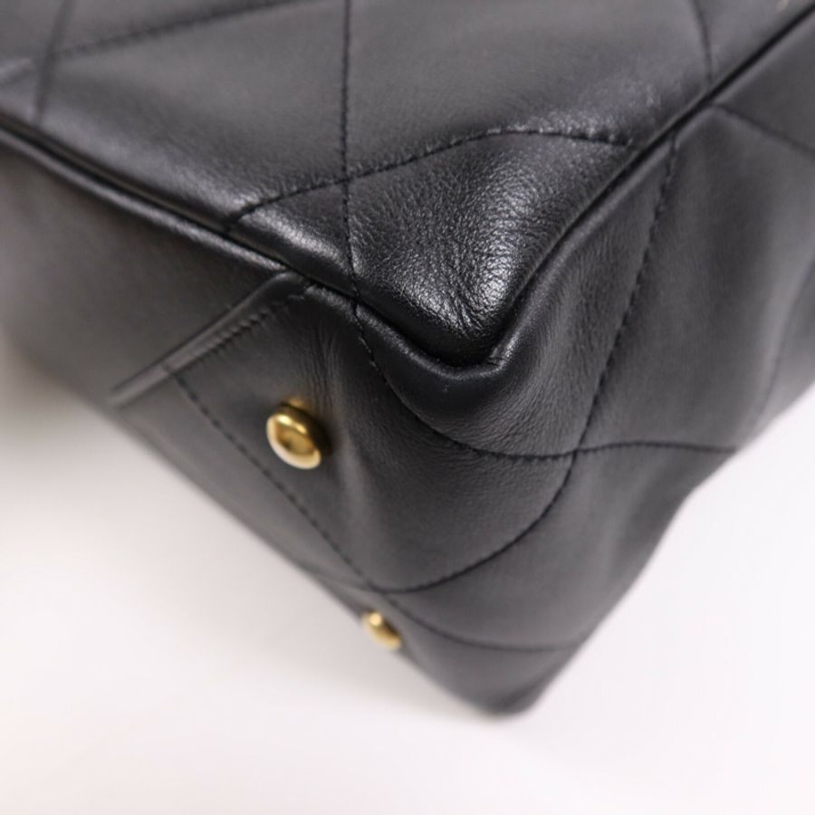 CHANEL 牛皮皮革Matelasse Tote金扣手挽袋-4