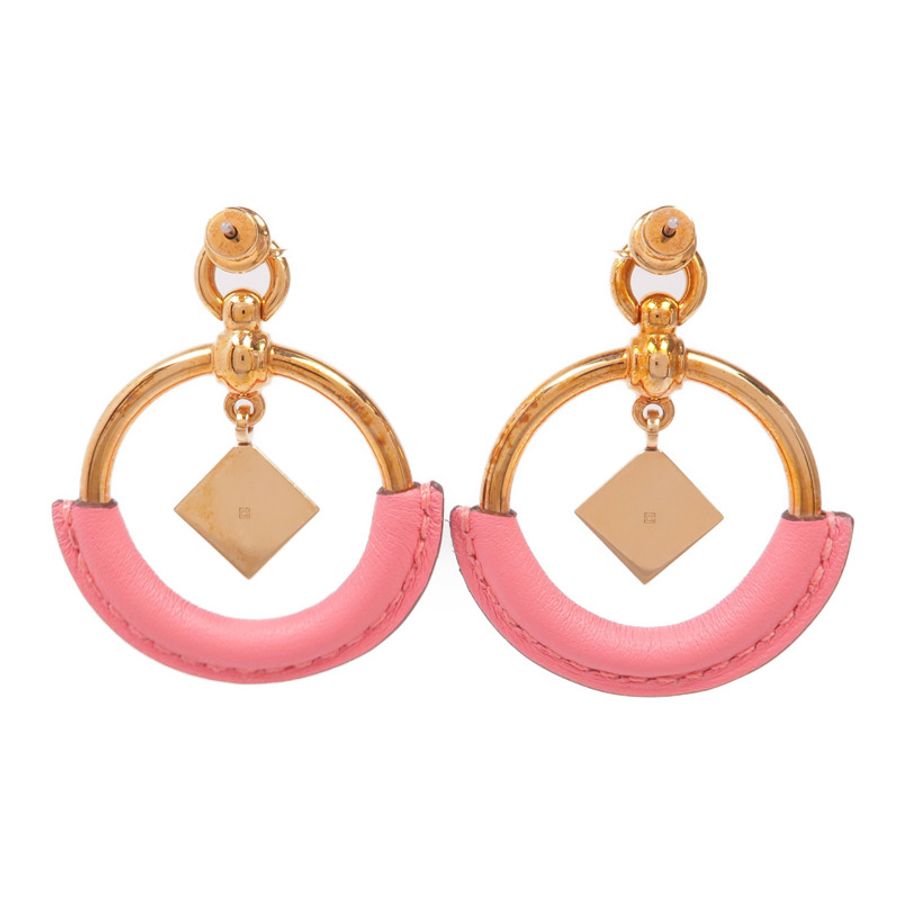 HERMES 金屬/皮革Earrings耳環-2