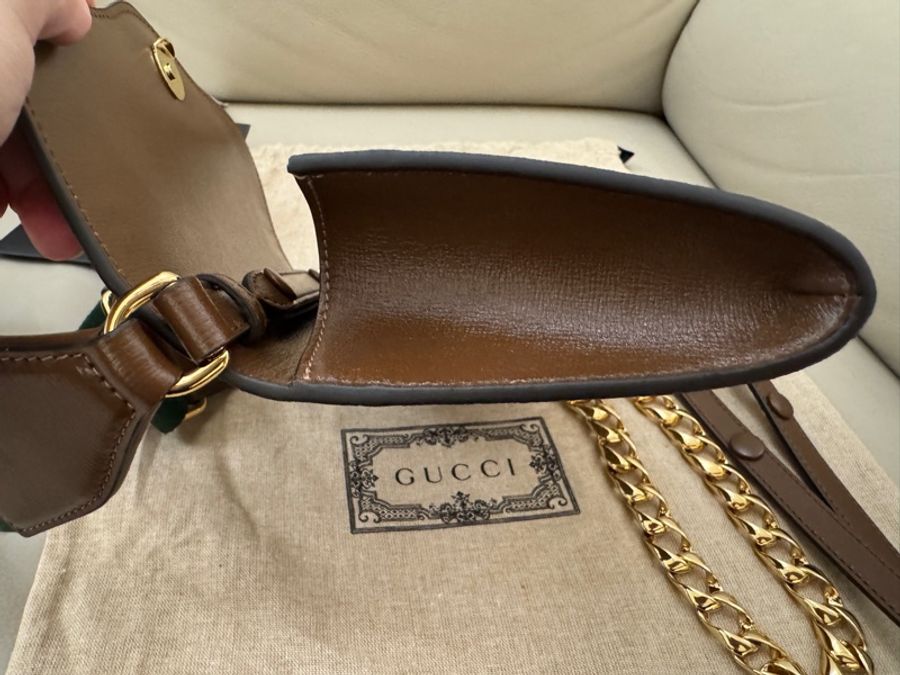 Gucci Horsebit 1955系列馬銜信封包小款-6