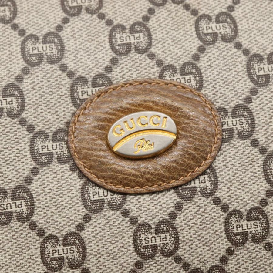 【日本直送】GUCCI GG Plus Supreme 手拿包 PVC 米色 金色 正品 147771-8