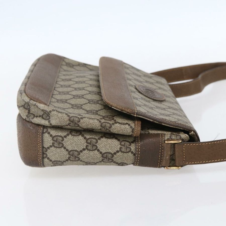 【日本直送】GUCCI GG Supreme 單肩包 PVC 皮革 米色 金色 001 106 0185 正品 ki6140-3