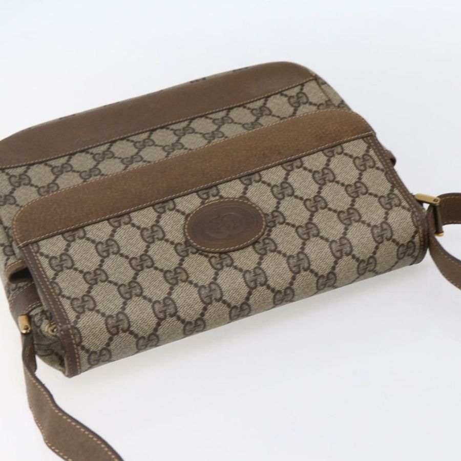 【日本直送】GUCCI GG Supreme 單肩包 PVC 皮革 米色 金色 001 106 0185 正品 ki6140-5