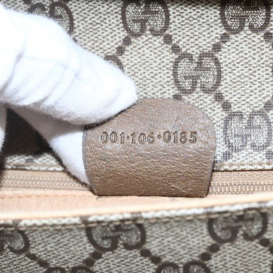 【日本直送】GUCCI GG Supreme 單肩包 PVC 皮革 米色 金色 001 106 0185 正品 ki6140-11