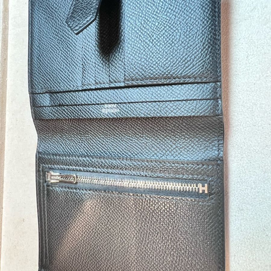 HERMES 愛馬仕Bearn Epsom經典H釦牛皮短夾-3