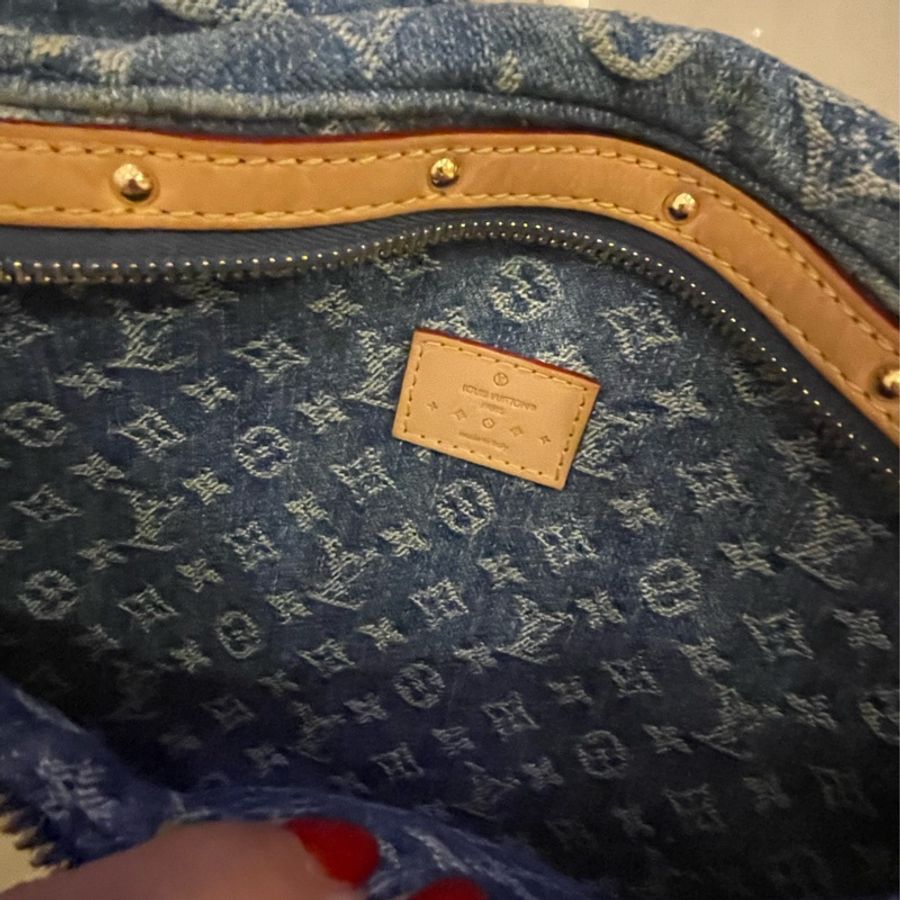 Louis Vuitton 深藍牛仔臀包-2