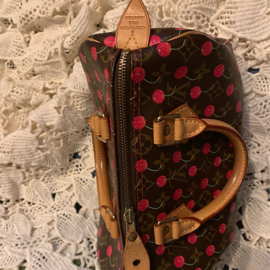 Louis Vuitton Speed25限量櫻桃包-27