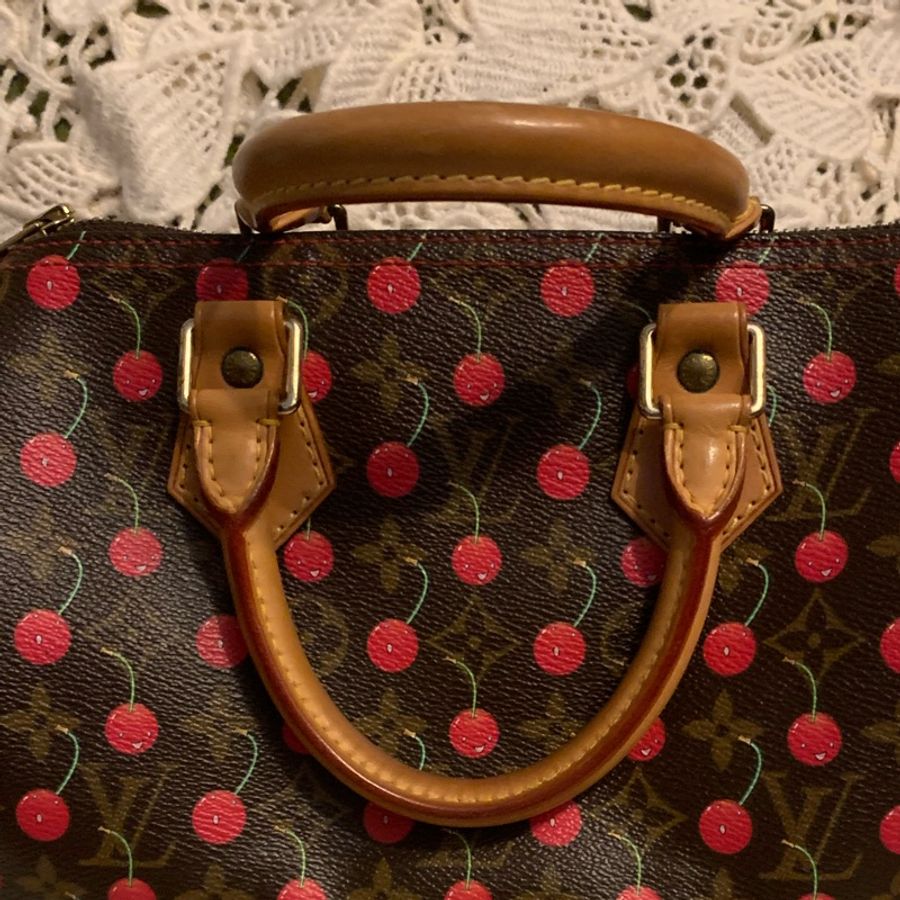 Louis Vuitton Speed25限量櫻桃包-30