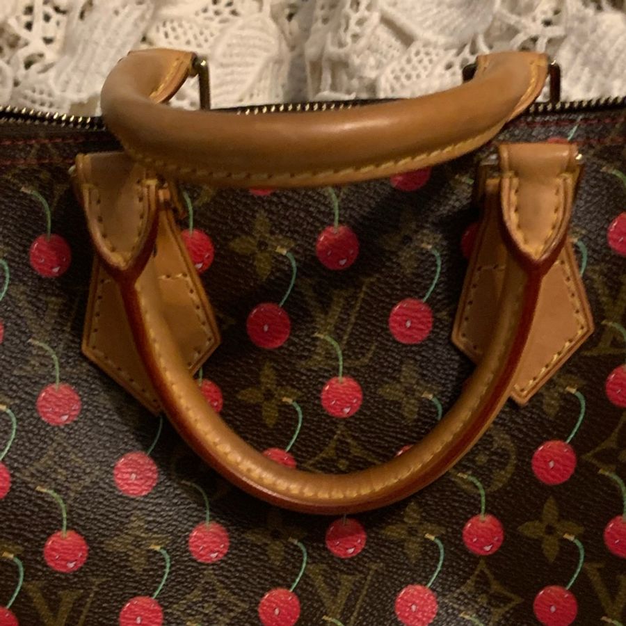 Louis Vuitton Speed25限量櫻桃包-31