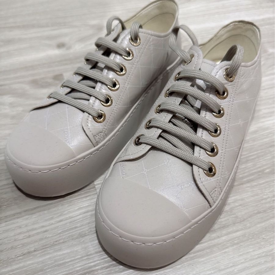 CHANEL 灰色厚底大頭板鞋休閒鞋 38號-0