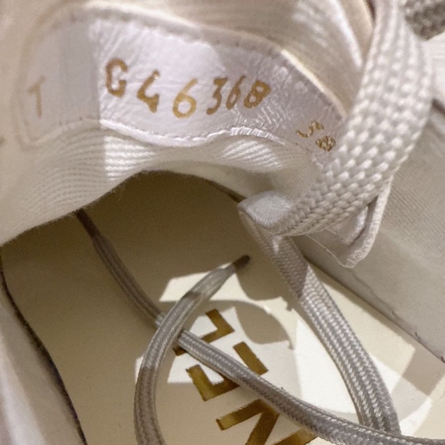 CHANEL 灰色厚底大頭板鞋休閒鞋 38號-12