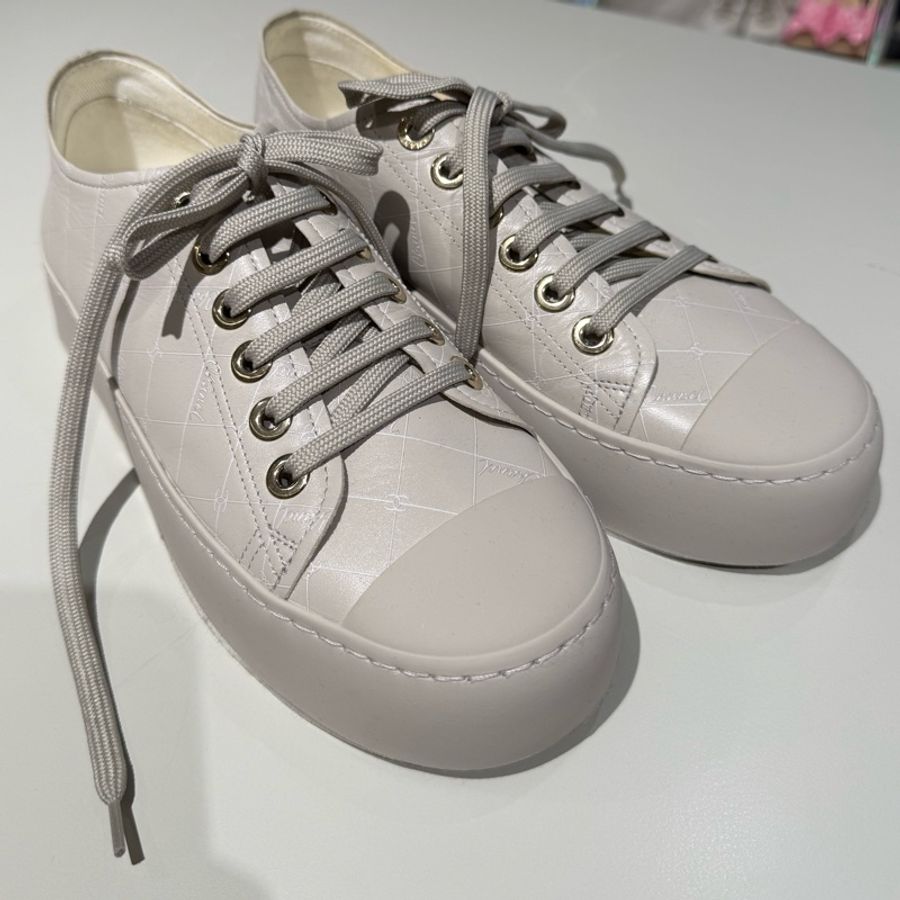 CHANEL 灰色厚底大頭板鞋休閒鞋 38號-10