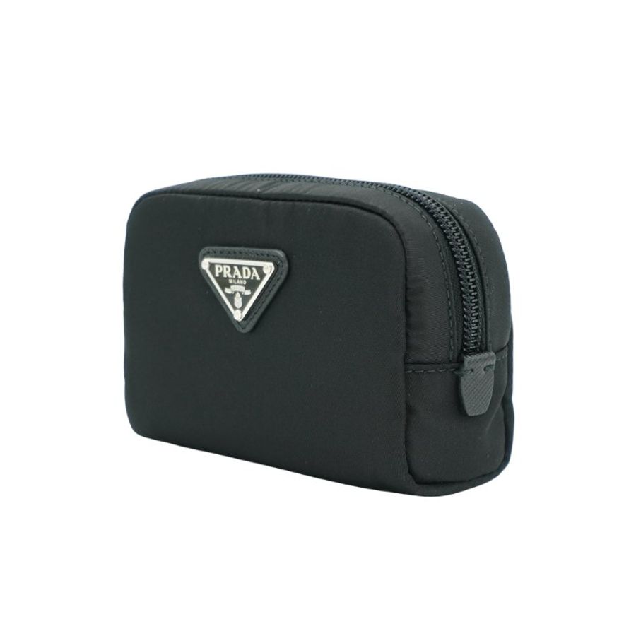Prada Re-Nylon 尼龍微型化妝袋(1ND339-黑)-1